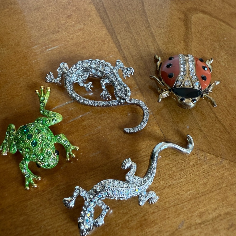 Colorful Animal Brooch Set